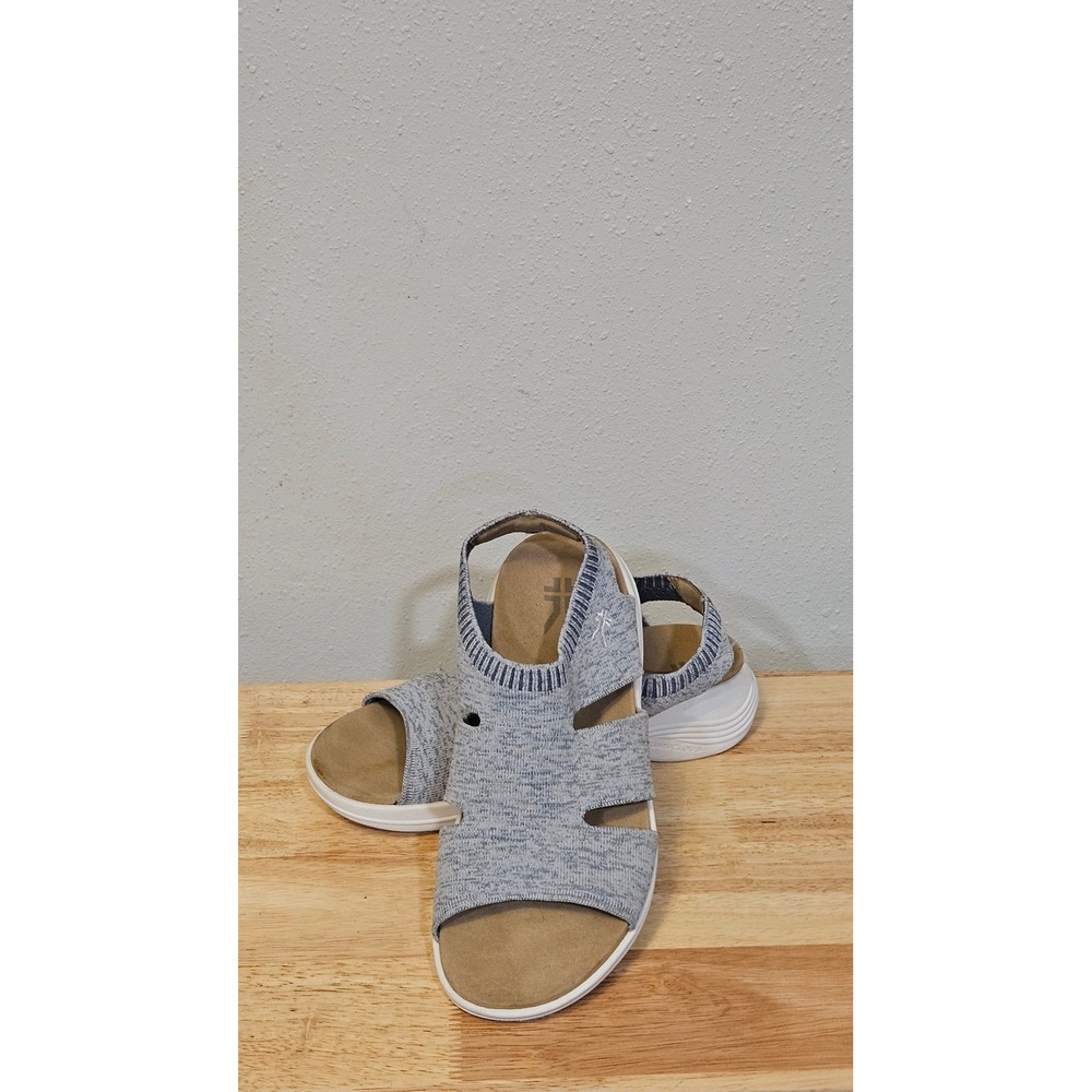 Kuru Coda Muse Sandals Women 9 Blue Gray Good Knit Comfort Orthopedic 20870590